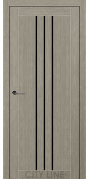 Межкомнатные двери CityLine Express ROCKY korfad-express-rocky-koton-taup-bravo-collection-s-cernym-steklom